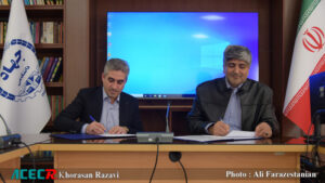 امضای تفاهم نامه جهاددانشگاهی خراسان رضوی و شرکت مدیریت صادرات چابک تجارت مهر ایرانیان